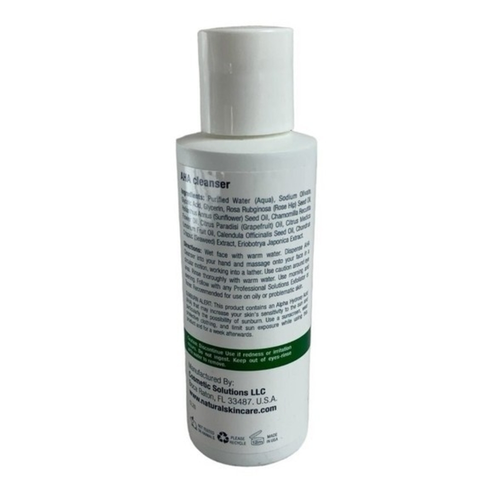 Professional Solutions AHA Cleanser 120ml Glycolic Acid Face Wash Skincare New - Picture 3 of 3